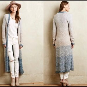 Anthropologie Mohair Knit Duster/Cardigan - Size L